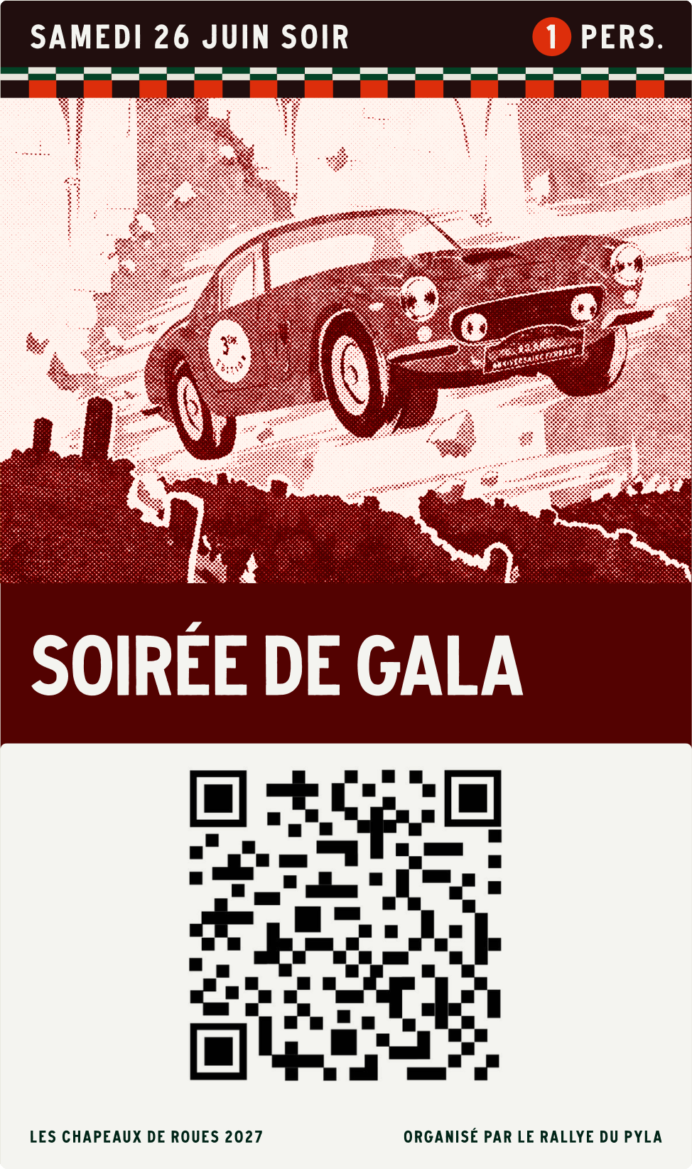 Billet Soirée de gala – Les Chapeaux de Roues 2027