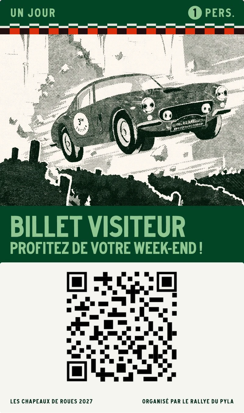 Billet Billet visiteur – Les Chapeaux de Roues 2027